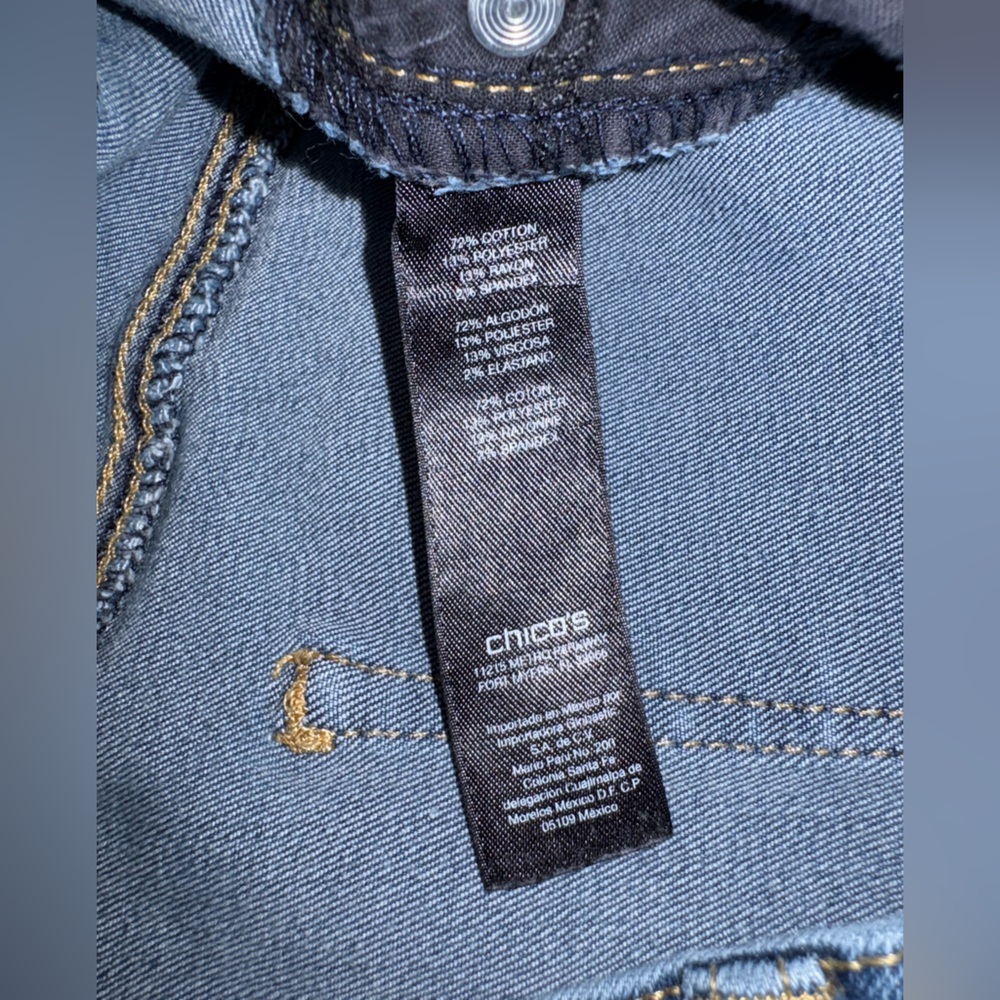 Chico’s So Lifting Jeans Size 2 US Size 12 - Picture 7 of 9